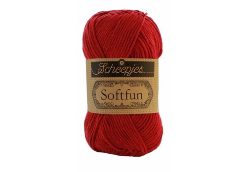 Scheepjes Scheepjes Softfun -  2617 Jam - 60% katoen en 40% acryl - Rood