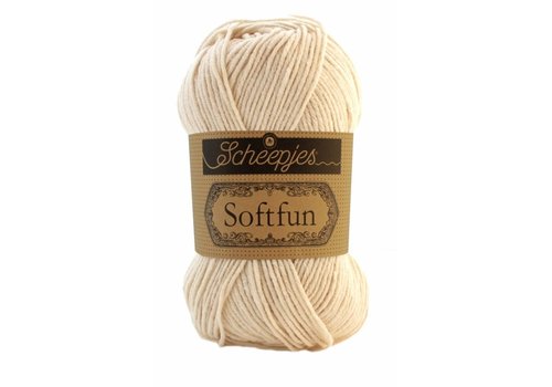 Scheepjes Scheepjes Softfun -  2622 Latte - 60% katoen en 40% acryl - Wit