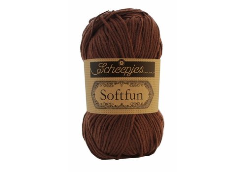 Scheepjes Scheepjes Softfun -  2623 Chocolate - 60% katoen en 40% acryl - Bruin