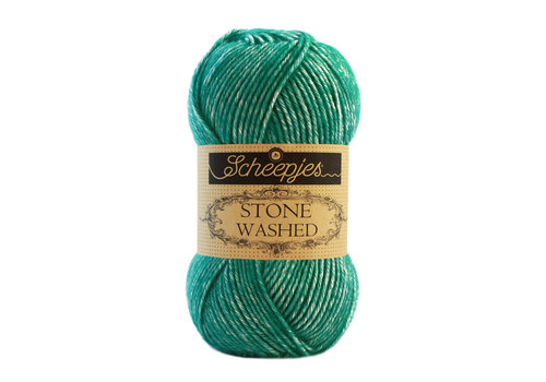 Scheepjes Scheepjes Stone Washed - 825 Malachite - 70% katoen en 30% acryl - Groen Scheepjes Scheepjes Stone Washed - 825 Malachite - 70% katoen en 30% acryl - Groen