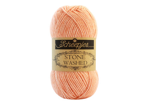 Scheepjes Scheepjes Stone Washed - 834 Morganite - 70% katoen en 30% acryl - Oranje Scheepjes Scheepjes Stone Washed - 834 Morganite - 70% katoen en 30% acryl - Oranje