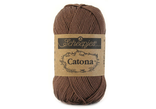 Scheepjes Scheepjes Catona 25 gram - 507 Chocolate - Katoen garen - Bruin