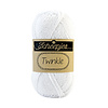 Scheepjes Twinkle - 901 - 88% katoen en 12% polyester of 75% katoen en 25% polyester. - Wit