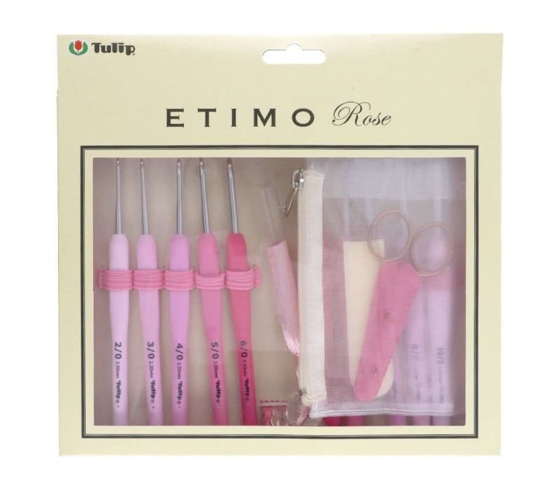 Tulip Etimo Rose Haaknaaldenset 10 stuks (2mm - 6mm)