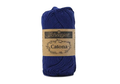 Scheepjes Scheepjes Catona 50 gram - 527 Midnight - Katoen garen - Blauw