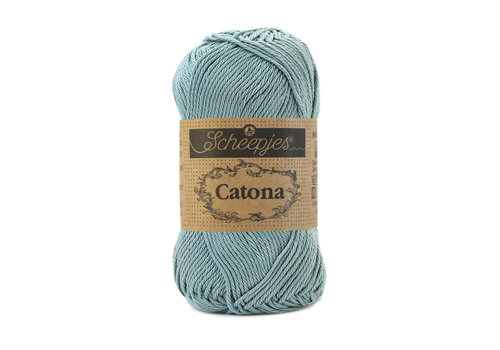 Scheepjes Scheepjes Catona 50 gram - 528 Silver Blue - Katoen garen - Blauw