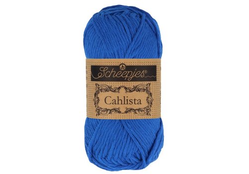 Scheepjes Scheepjes Cahlista - 201 Electric Blue - 100% natuurlijk katoen - Blauw