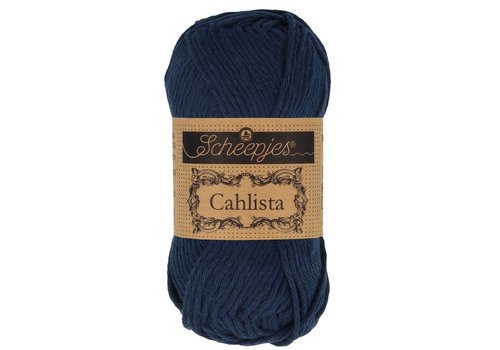 Scheepjes Scheepjes Cahlista - 124 Ultramarine - 100% natuurlijk katoen - Blauw