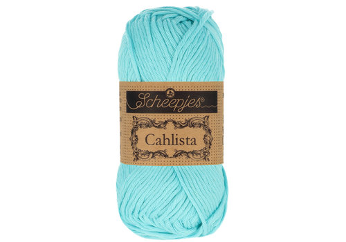 Scheepjes Scheepjes Cahlista - 397 Cyan - 100% natuurlijk katoen - Blauw