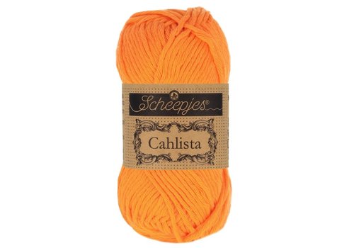 Scheepjes Scheepjes Cahlista - 281 Tangerine - 100% natuurlijk katoen - Oranje