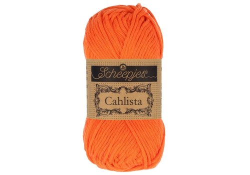 Scheepjes Scheepjes Cahlista - 189 Royal Orange - 100% natuurlijk katoen - Oranje