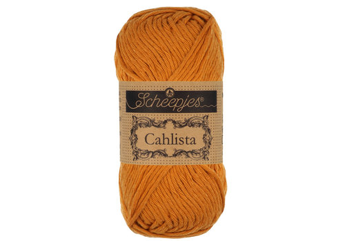 Scheepjes Scheepjes Cahlista - 383 Ginger Gold - 100% natuurlijk katoen - Bruin