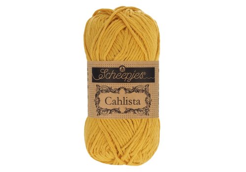 Scheepjes Scheepjes Cahlista - 249 Saffron - 100% natuurlijk katoen - Geel