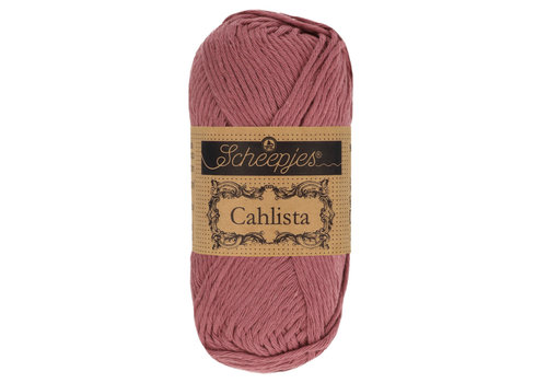 Scheepjes Scheepjes Cahlista - 396 Rose Wine - 100% natuurlijk katoen - Roze