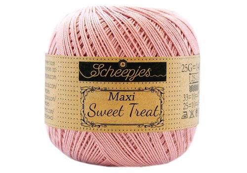 Scheepjes Scheepjes Maxi Sweet Treat - 408 Old Rosa - 100% gemerceriseerd katoen - Roze