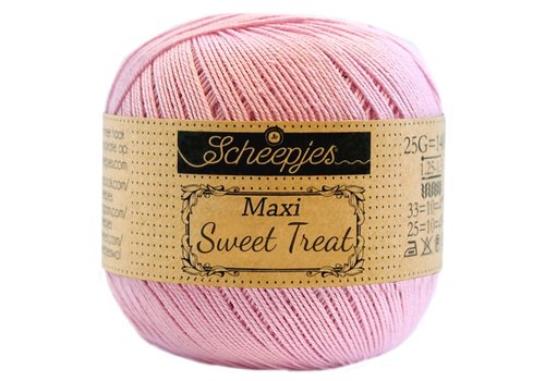 Scheepjes Scheepjes Maxi Sweet Treat - 246 Icy Pink - 100% gemerceriseerd katoen - Roze