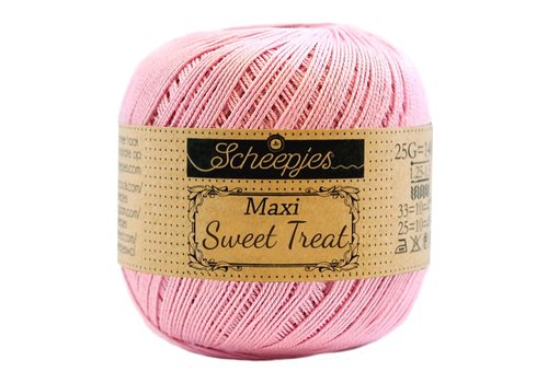 Scheepjes Scheepjes Maxi Sweet Treat - 222 Tulip - 100% gemerceriseerd katoen - Roze