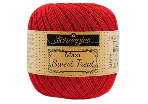 Scheepjes Scheepjes Maxi Sweet Treat - 722 Red - 100% gemerceriseerd katoen - Rood