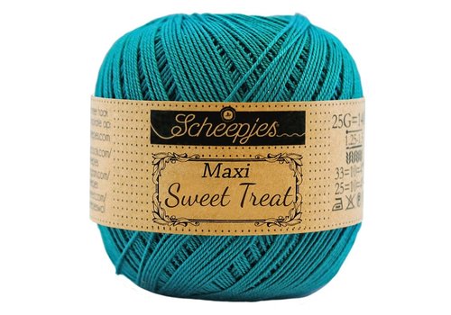 Scheepjes Scheepjes Maxi Sweet Treat - 401 Dark Teal - 100% gemerceriseerd katoen - Groen