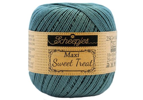 Scheepjes Scheepjes Maxi Sweet Treat - 391 Deep Ocean Green - 100% gemerceriseerd katoen - Blauw