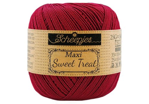 Scheepjes Scheepjes Maxi Sweet Treat - 517 Ruby - 100% gemerceriseerd katoen - Rood