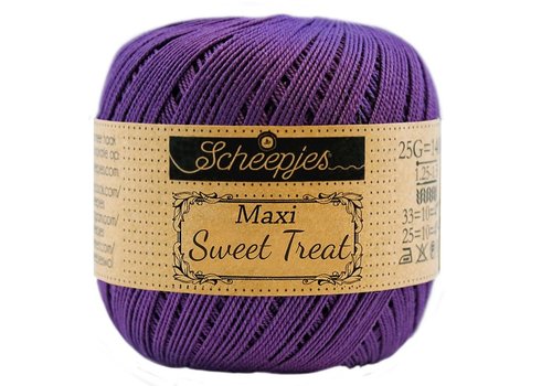 Scheepjes Scheepjes Maxi Sweet Treat - 521 Deep Violet - 100% gemerceriseerd katoen - Paars