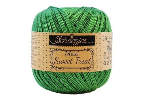 Scheepjes Scheepjes Maxi Sweet Treat - 606 Grass Green - 100% gemerceriseerd katoen - Groen