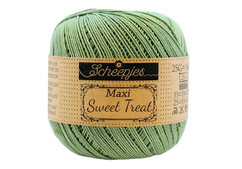 Scheepjes Scheepjes Maxi Sweet Treat - 212 Sage Green - 100% gemerceriseerd katoen - Groen