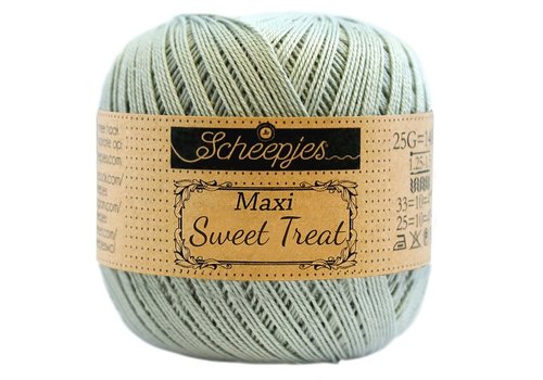 Scheepjes Scheepjes Maxi Sweet Treat - 402 Silver Green - 100% gemerceriseerd katoen - Groen