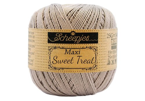 Scheepjes Scheepjes Maxi Sweet Treat - 406 Soft Beige - 100% gemerceriseerd katoen - Bruin