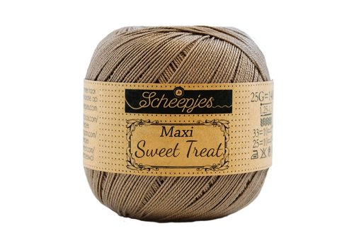 Scheepjes Scheepjes Maxi Sweet Treat - 254 Moon Rock - 100% gemerceriseerd katoen - Bruin