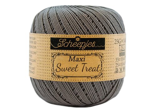 Scheepjes Scheepjes Maxi Sweet Treat - 242 Metal Grey - 100% gemerceriseerd katoen - Grijs