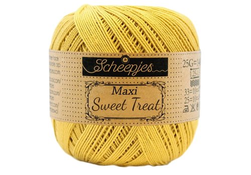 Scheepjes Scheepjes Maxi Sweet Treat - 154 Gold - 100% gemerceriseerd katoen - Geel