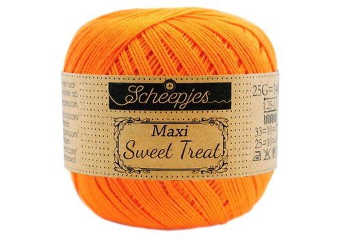 Scheepjes Scheepjes Maxi Sweet Treat - 281 Tangerine - 100% gemerceriseerd katoen - Oranje