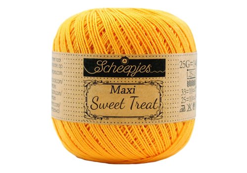 Scheepjes Scheepjes Maxi Sweet Treat - 208 Yellow Gold - 100% gemerceriseerd katoen - Geel