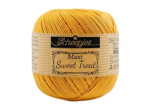 Scheepjes Scheepjes Maxi Sweet Treat - 249 Saffron - 100% gemerceriseerd katoen - Geel