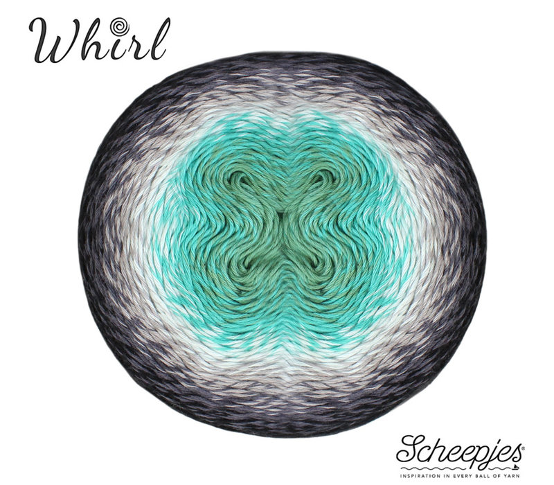 Scheepjes Whirl -  785 Minty Black Velvet