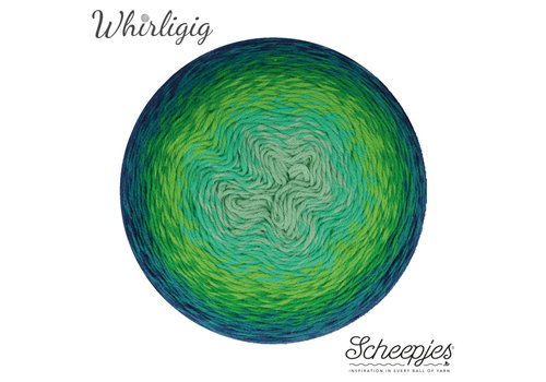 Scheepjes Scheepjes Whirligig -  213 Sapphire to Teal - 20% alpaca en 80% scheerwol - Blauw - Groen