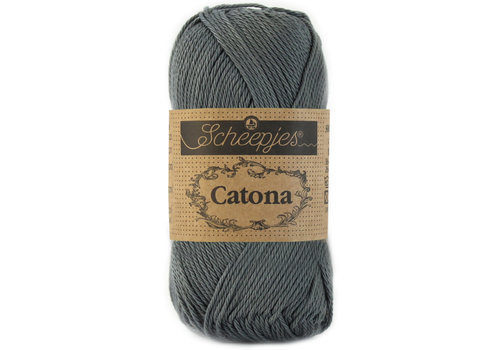 Scheepjes Scheepjes Catona 25 gram - 501 Anthracite - Katoen garen - Grijs