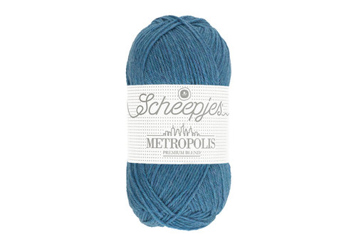 Scheepjes Scheepjes Metropolis - 009 Madrid - 75% extra fijne merinowol en 25% nylon - Blauw