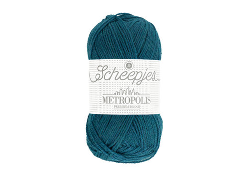 Scheepjes Scheepjes Metropolis - 010 Ankara - 75% extra fijne merinowol en 25% nylon - Blauw