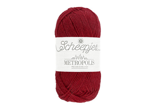 Scheepjes Scheepjes Metropolis - 043 Naples - 75% extra fijne merinowol en 25% nylon - Rood