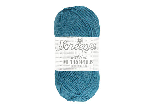 Scheepjes Scheepjes Metropolis - 014 Lahore - 75% extra fijne merinowol en 25% nylon - Blauw