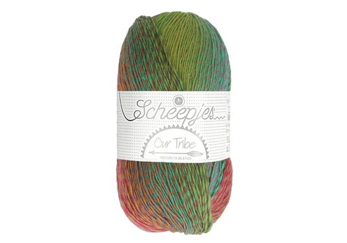 Scheepjes Scheepjes Our Tribe - 986 Energise - 70% merinowol en 30% polyamide - Groen - Rood Scheepjes Scheepjes Our Tribe - 986 Energise - 70% merinowol en 30% polyamide - Groen - Rood