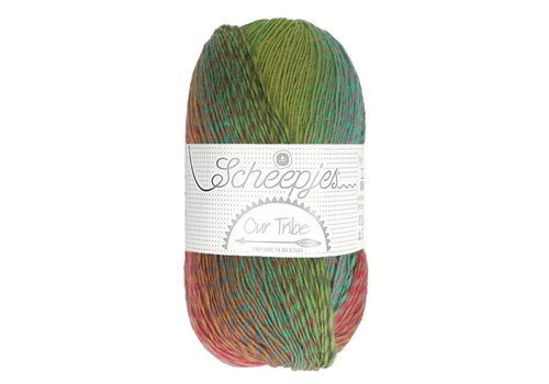 Scheepjes Scheepjes Our Tribe - 986 Energise - 70% merinowol en 30% polyamide - Groen - Rood