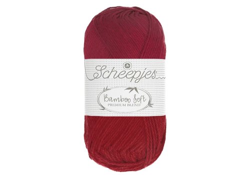 Scheepjes Scheepjes Bamboo soft - 259 Majestic Red - 50% bamboe en 50% katoen - Rood