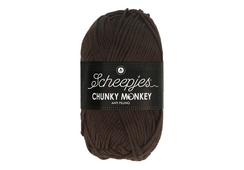 Scheepjes Scheepjes Chunky Monkey - 1004 Chocolate - 100% Premium Acryl - Bruin