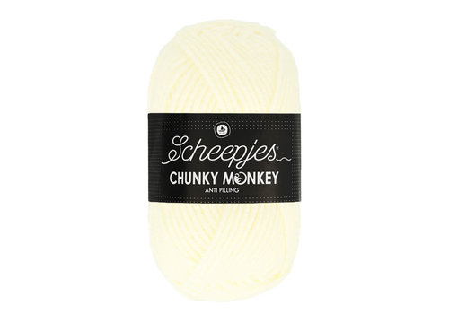 Scheepjes Scheepjes Chunky Monkey - 1005 Cream - 100% Premium Acryl - Wit
