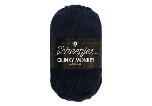 Scheepjes Scheepjes Chunky Monkey - 1011 Slate - 100% Premium Acryl - Donker Blauw