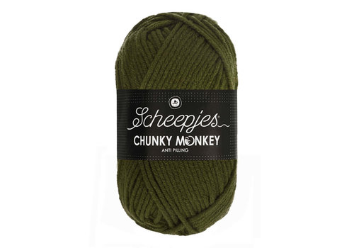 Scheepjes Scheepjes Chunky Monkey - 1027 Moss Green - 100% Premium Acryl - Groen